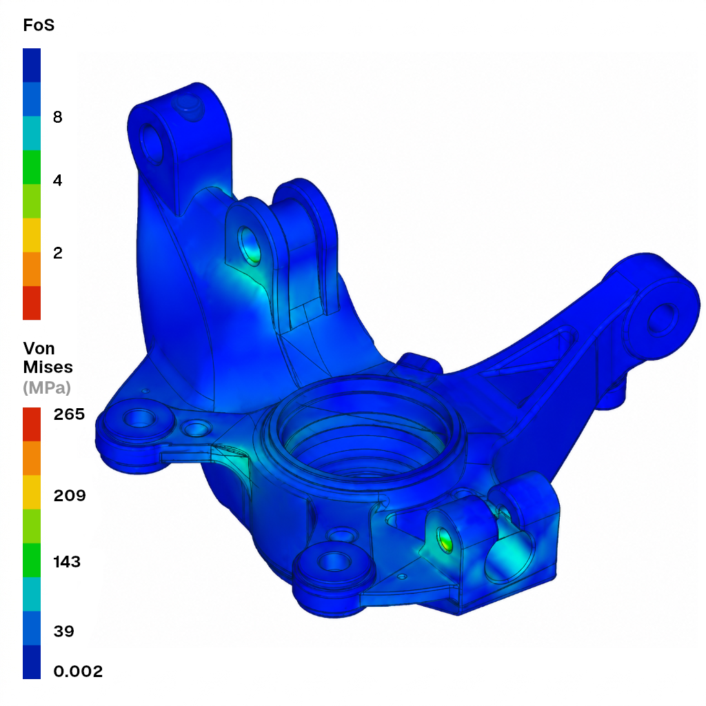 Original Steering Knuckle FEA